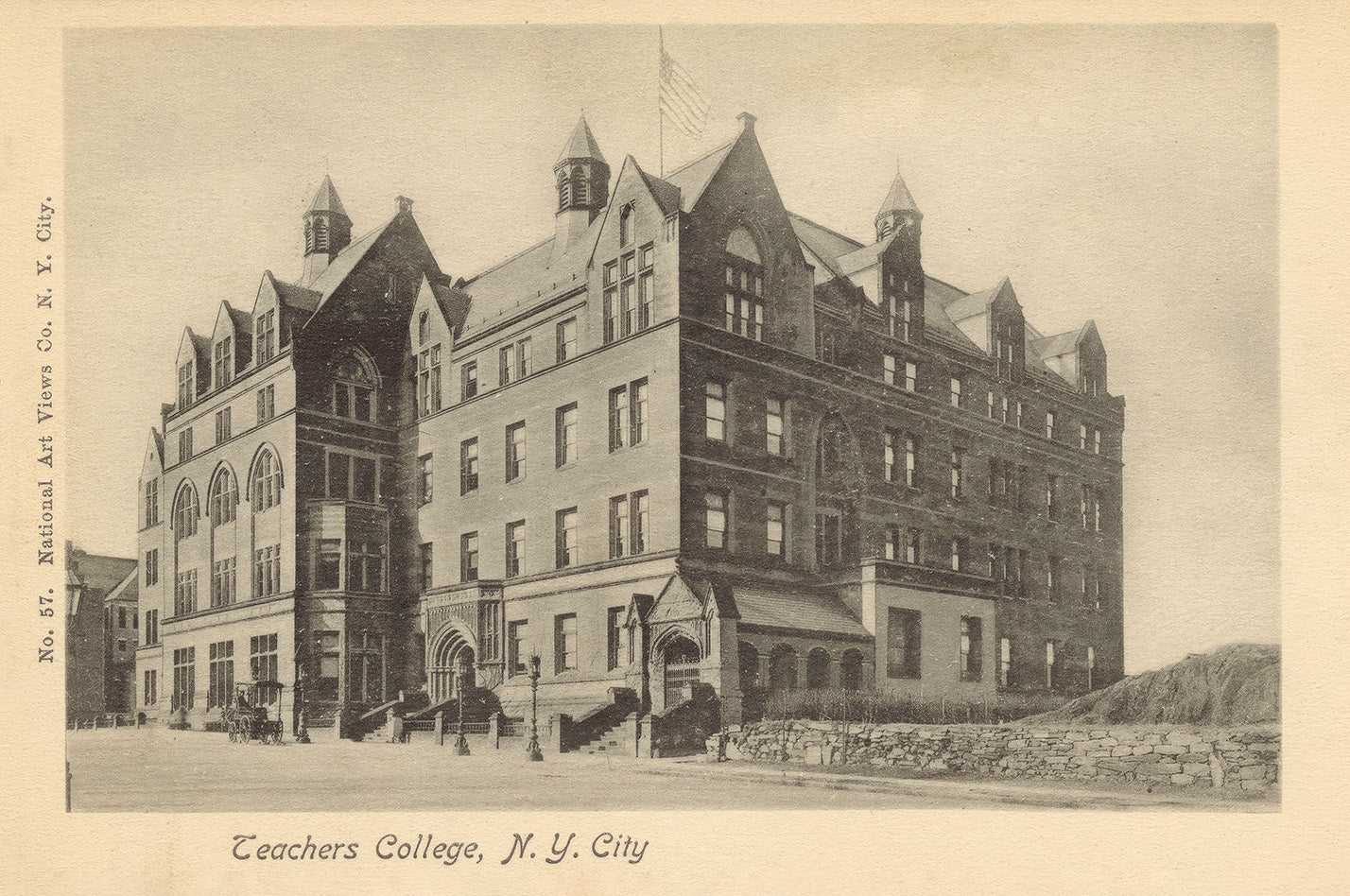 Art Print : Teachers College Columbia University, 1920 - Vintage Wall Art