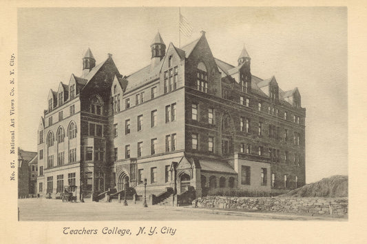 Art Print : Teachers College Columbia University, 1920 - Vintage Wall Art