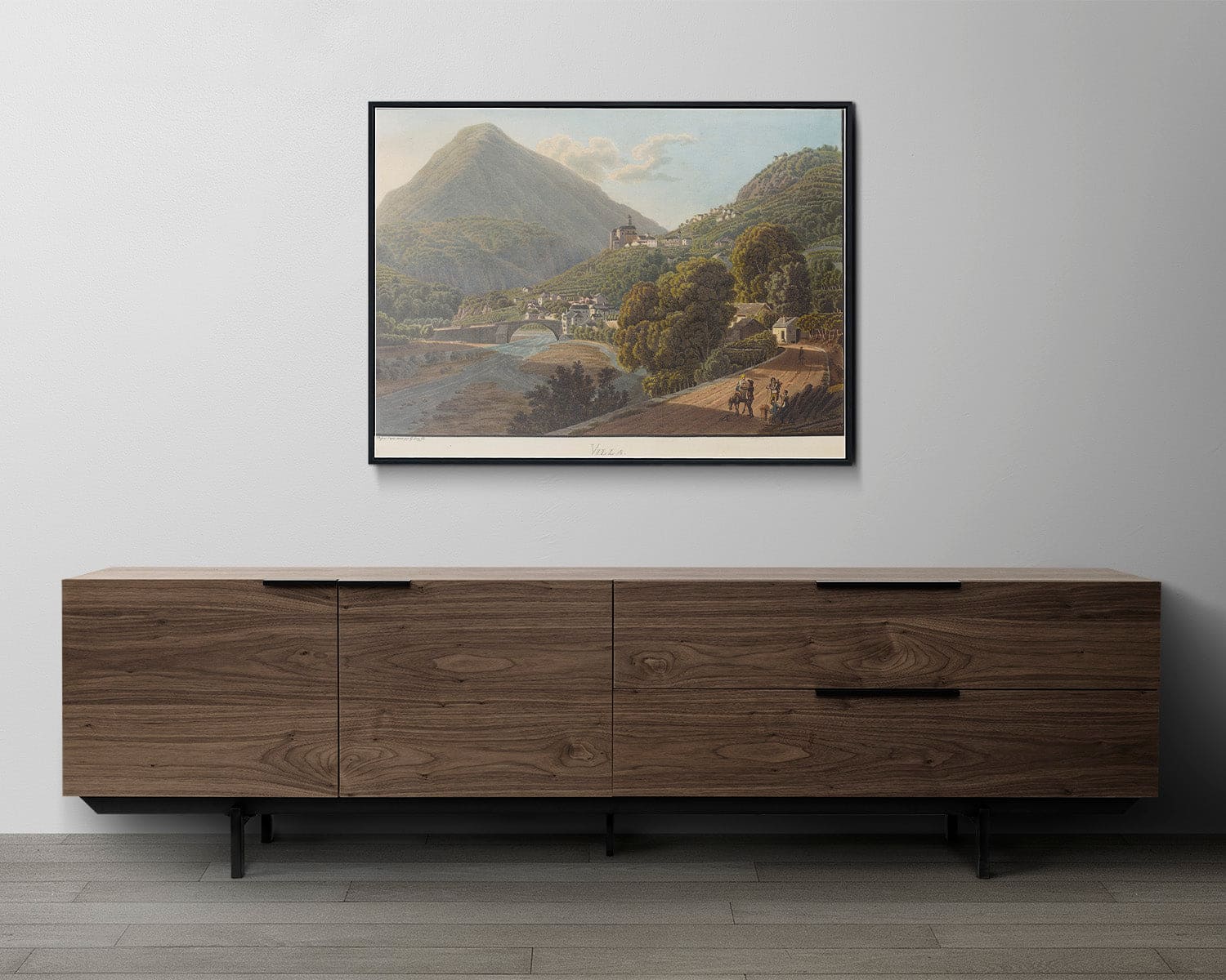 Art Print : Matthias Gabriel Lory fils, Villa, 1811 - Vintage Wall Art