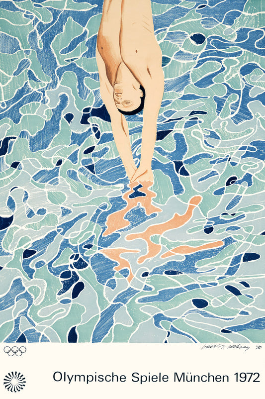 Vintage Poster : Olympische Spiele Muenchen (Summer Olympics) 1972, Hockney, Historic Wall Art