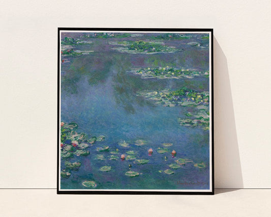 Art Print : Water Lilies, Claude Monet, c 1906, Vintage Wall Decor :