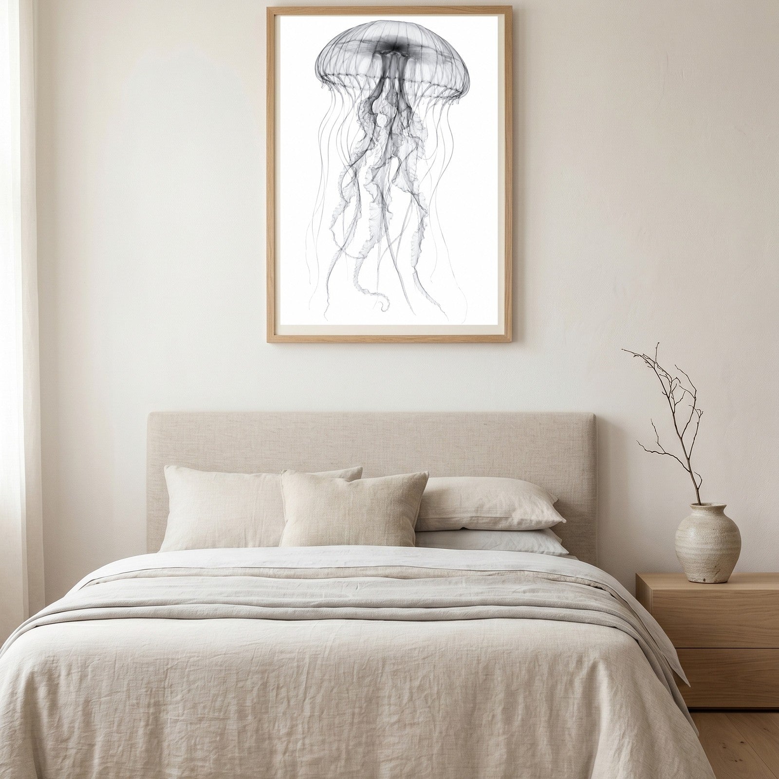 Jellyfish X-Ray Botanical Art Print | Medusozoa | Scientific Floral Wall Art