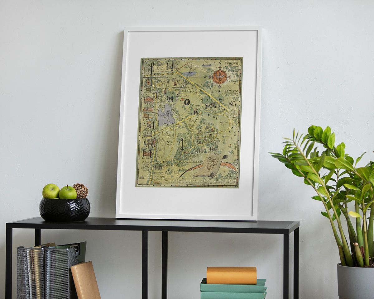 Historic Map : Colgate University Campus and Environs 1927. 1927 - Vintage Wall Art