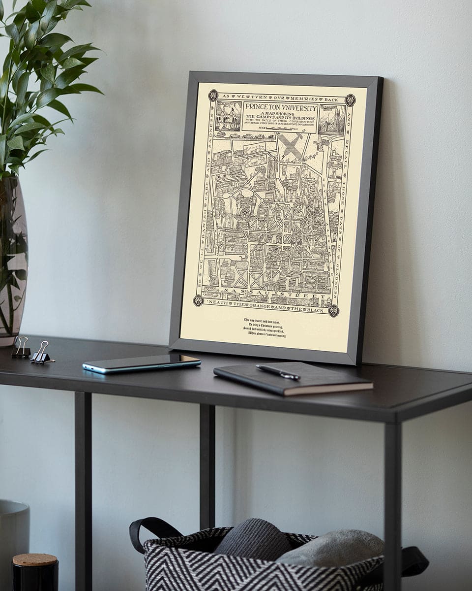 Historic Map - Princeton University 1932 - Vintage Wall Art