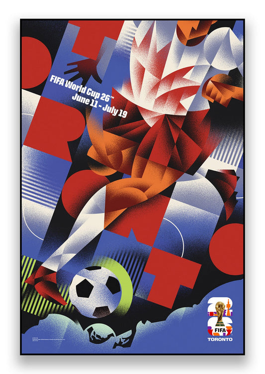 FIFA World Cup 2026 Toronto Poster Officially Licensed Plak Mounted