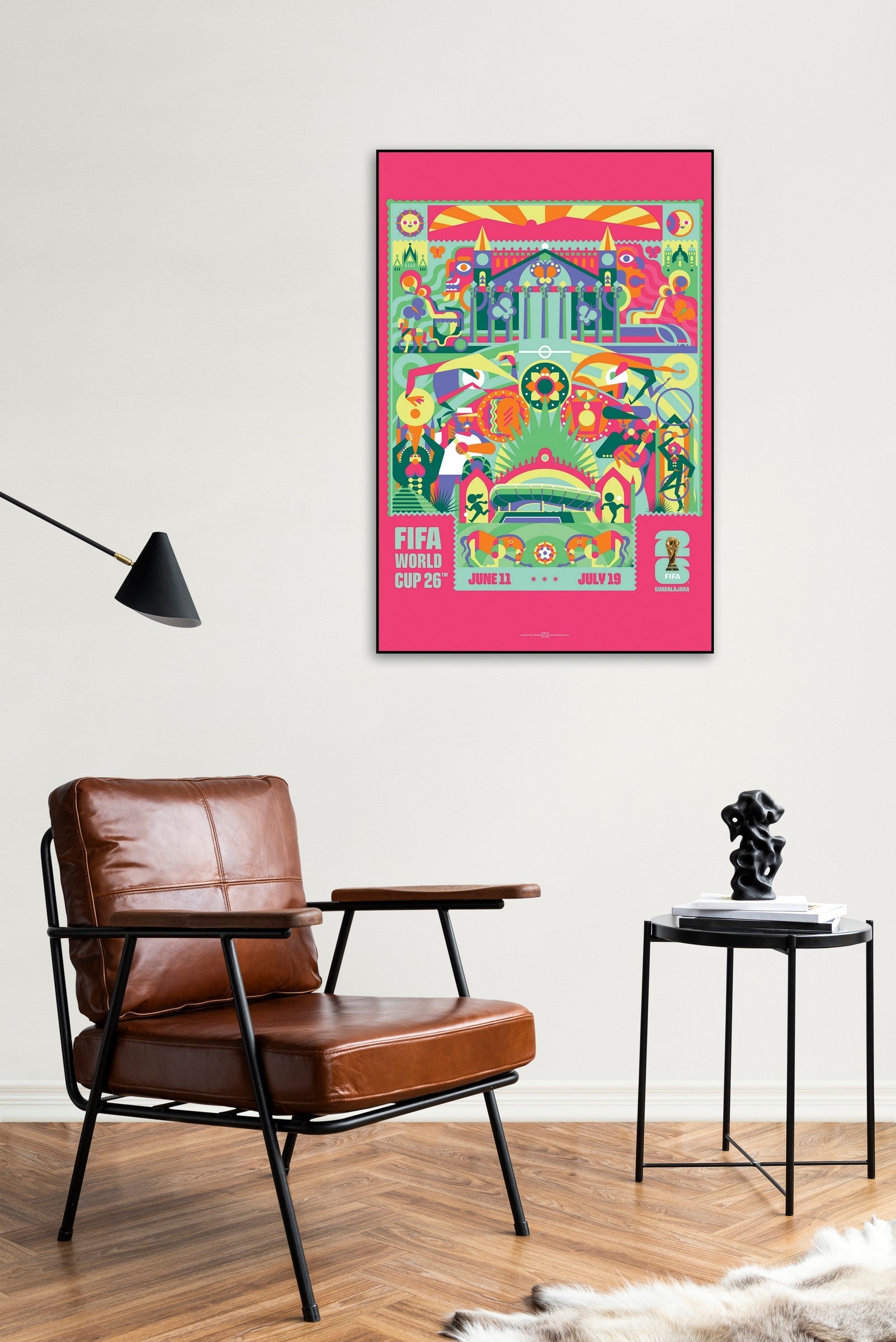 FIFA World Cup 2026 Guadalajara Poster Officially Licensed Plak Mounted - Image 4