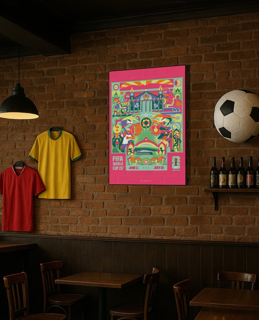 FIFA World Cup 2026 Guadalajara Poster Officially Licensed Plak Mounted - Image 5