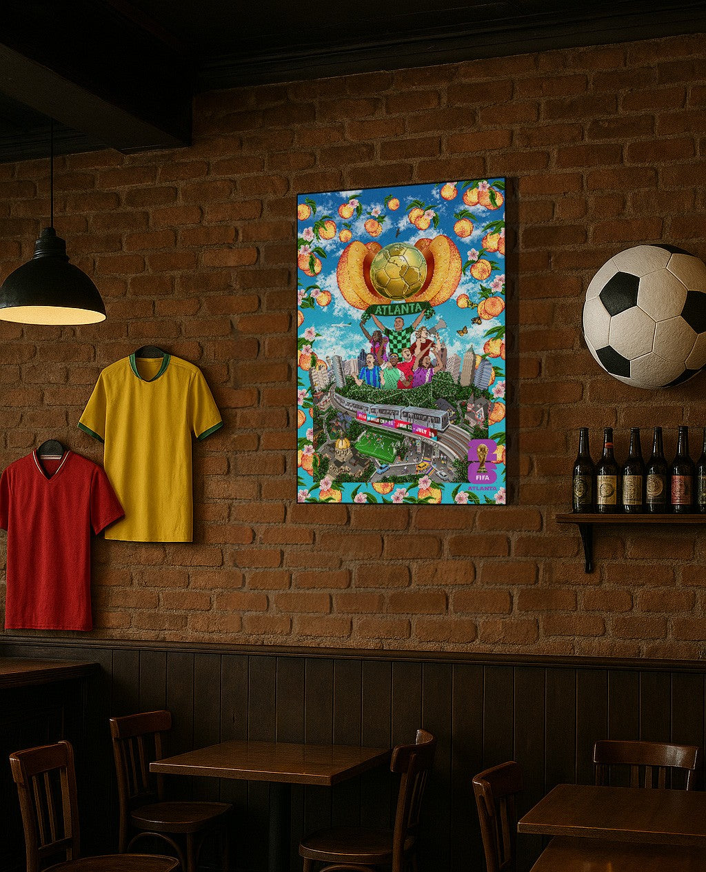 FIFA World Cup 2026 Atlanta Poster Officially Licensed Plak Mounted - Image 5