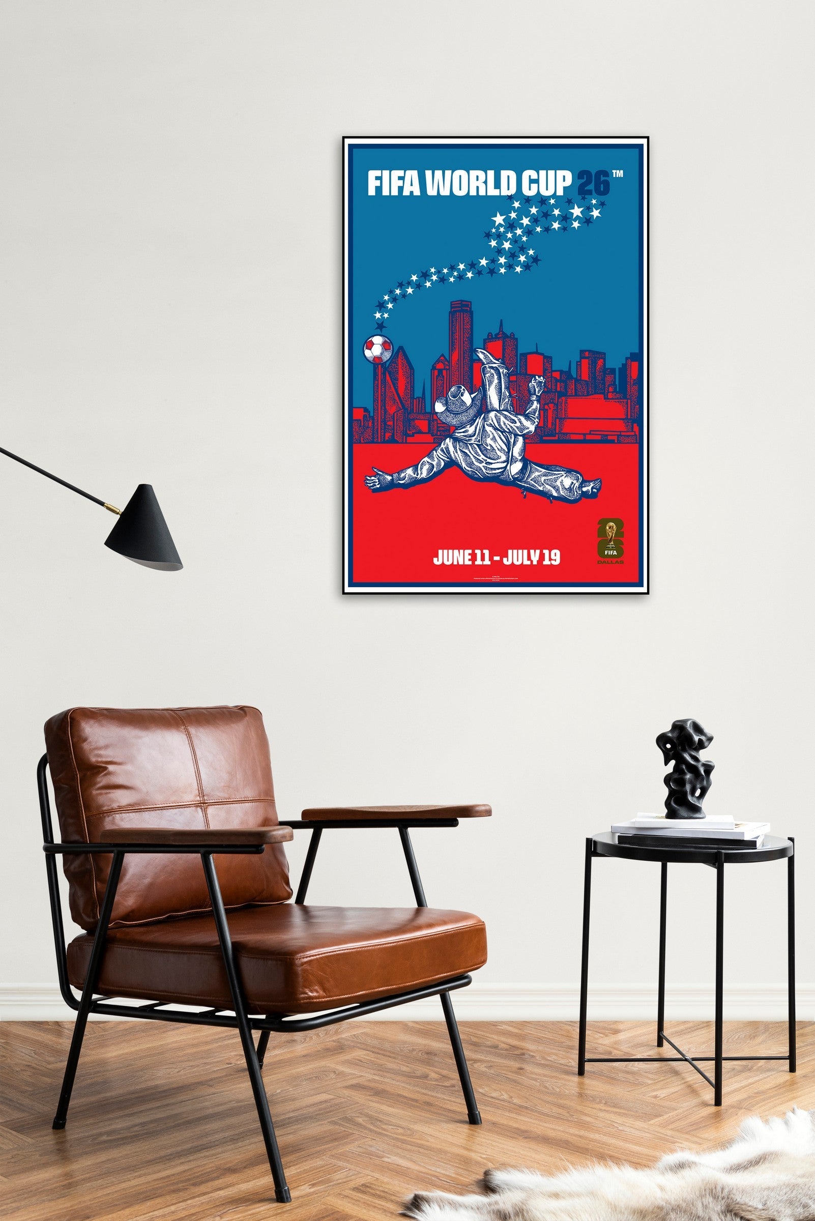 FIFA World Cup 2026 Dallas Poster Officially Licensed Plak Mounted - Image 4