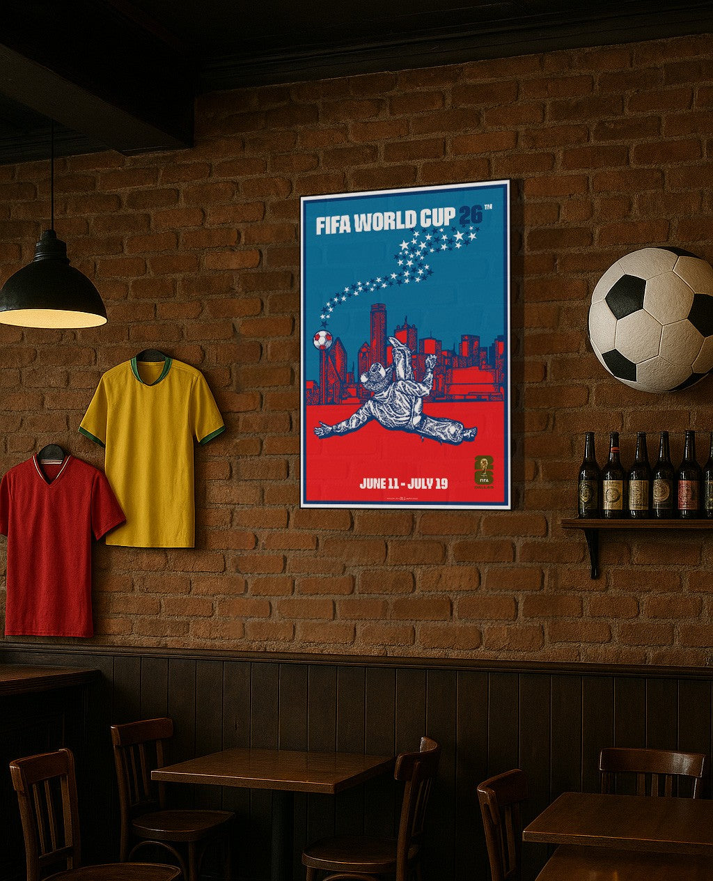 FIFA World Cup 2026 Dallas Poster Officially Licensed Plak Mounted - Image 5