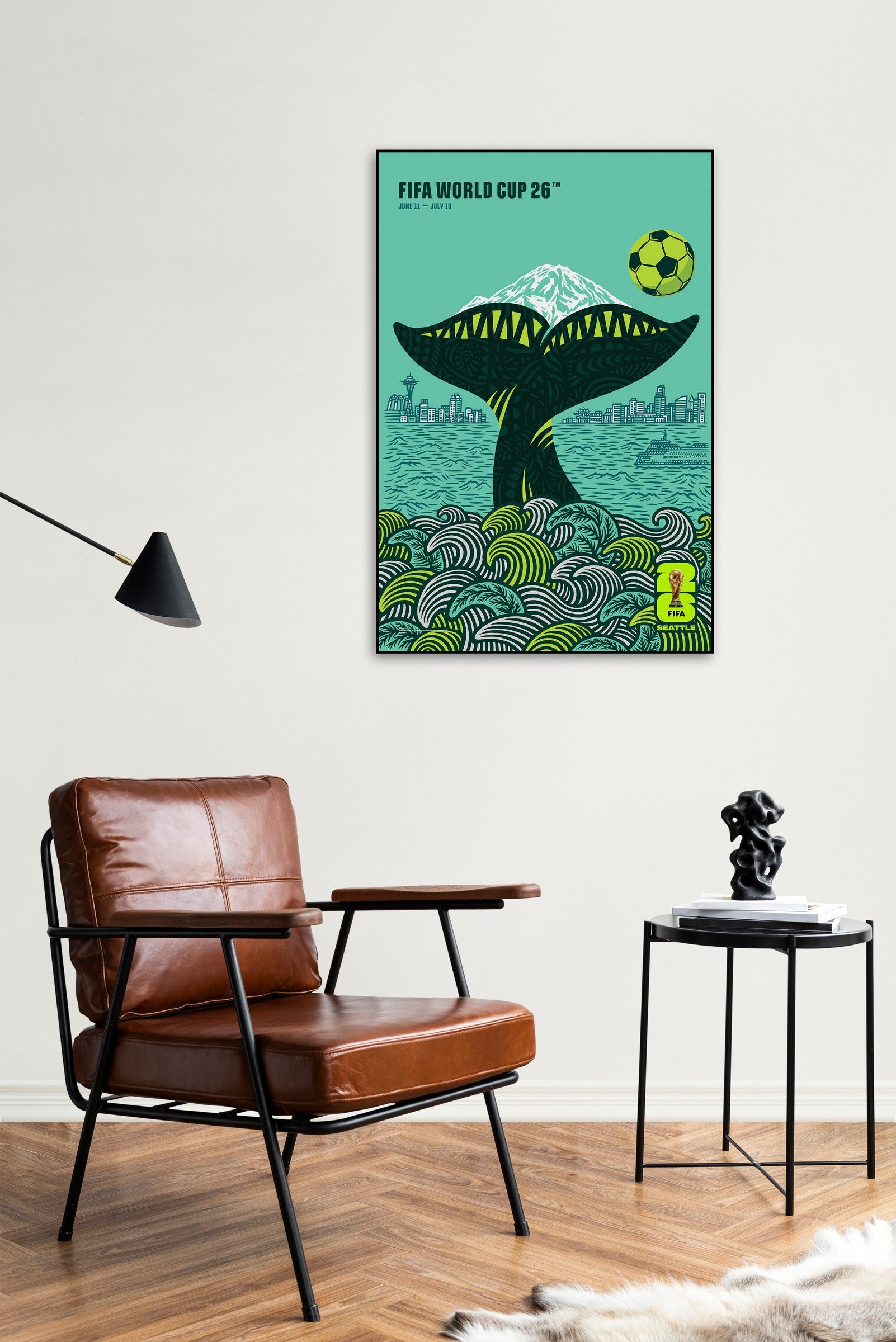 FIFA World Cup 2026 Seattle Poster Officially Licensed Plak Mounted - Image 4
