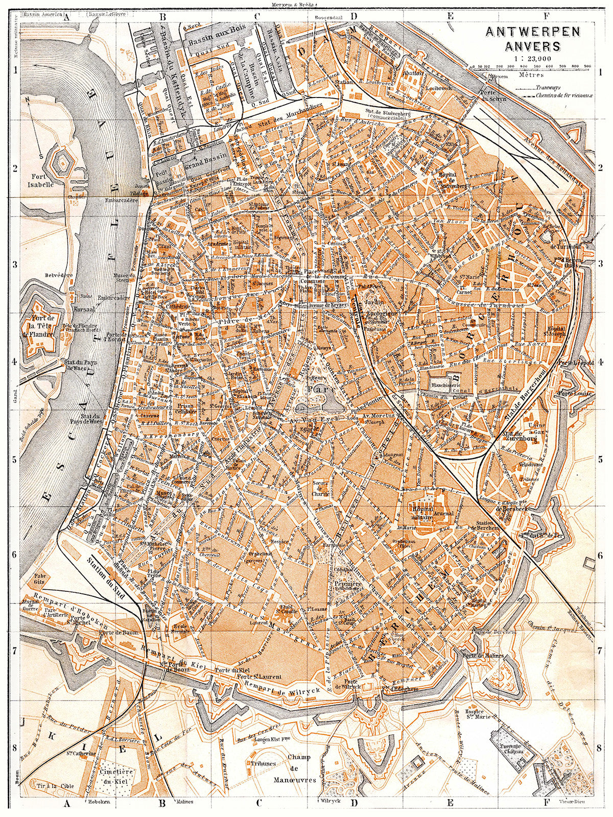 Historic Map: Antwerp 1905