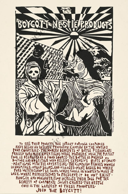 Vintage Poster - Boycott Nestle Products - Digital Download