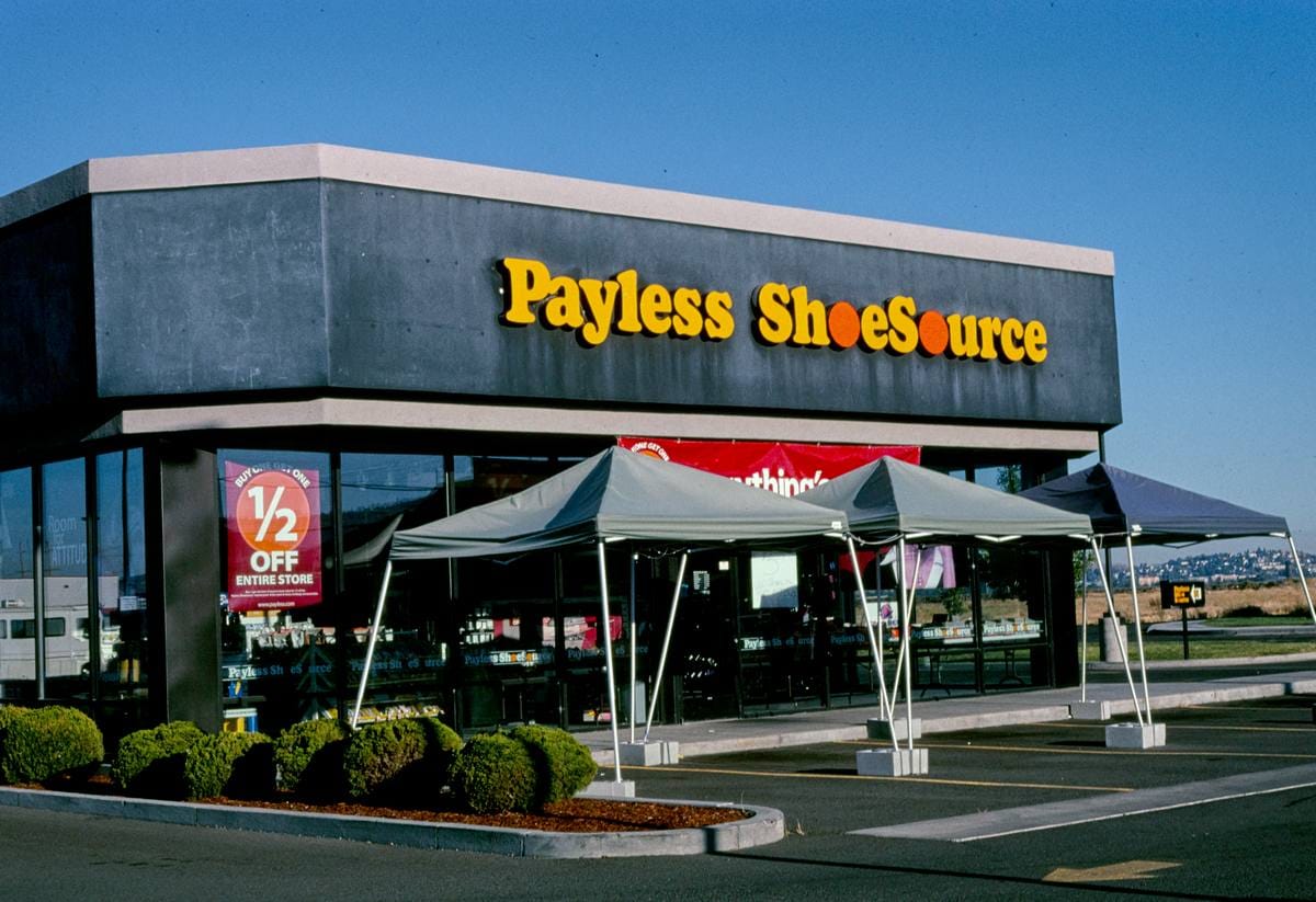 Historic Photo : 2003 Payless Shoe Source, Washburn Way, Klamath Falls, Oregon | Margolies | Roadside America Collection | Vintage Wall Art :