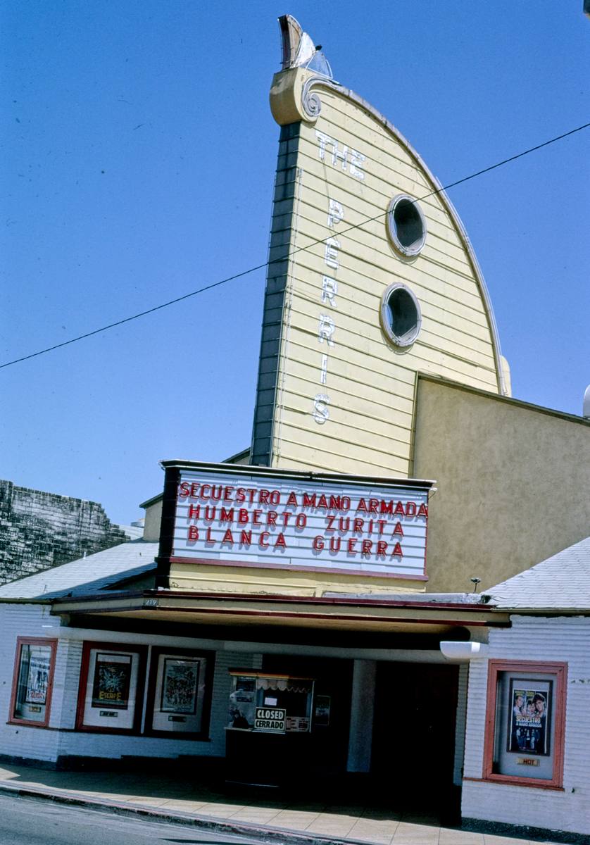 Historic Photo : 1991 Perris Theater, D Street, Perris, California | Margolies | Roadside America Collection | Vintage Wall Art :