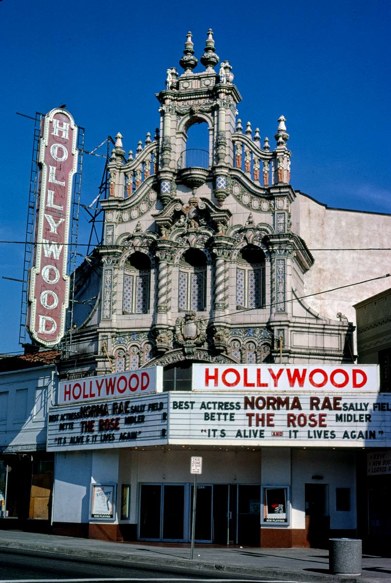 Historic Photo : 1980 Hollywood Theater, Sandy Boulevard, Portland, Oregon | Margolies | Roadside America Collection | Vintage Wall Art :