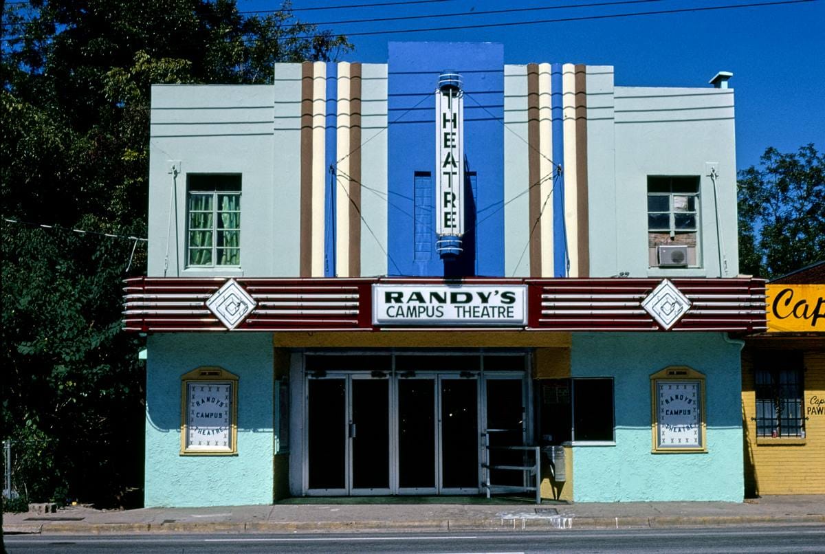 Historic Photo : 1980 Randy's Campus Theater, Route 90, Tallahassee, Florida | Margolies | Roadside America Collection | Vintage Wall Art :
