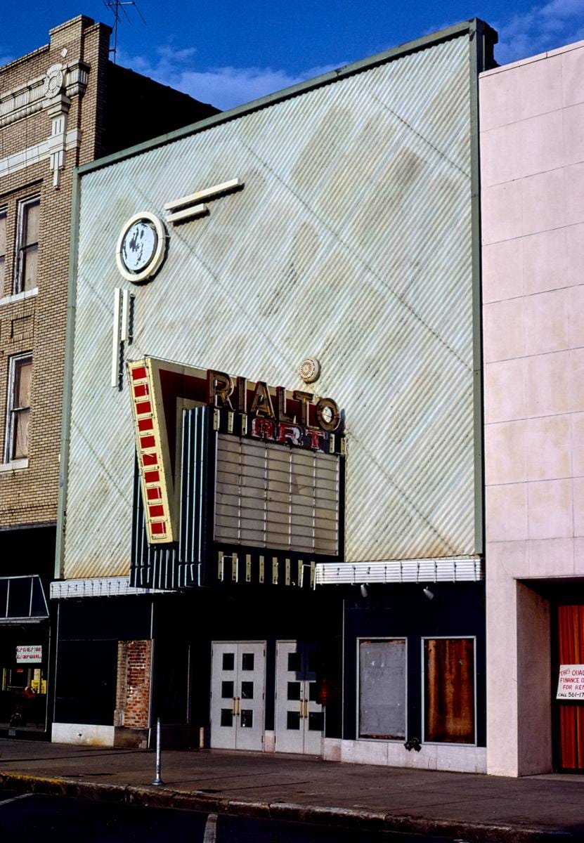 Historic Photo : 1982 Rialto Art Theater, Broadway, Columbus, Georgia | Margolies | Roadside America Collection | Vintage Wall Art :