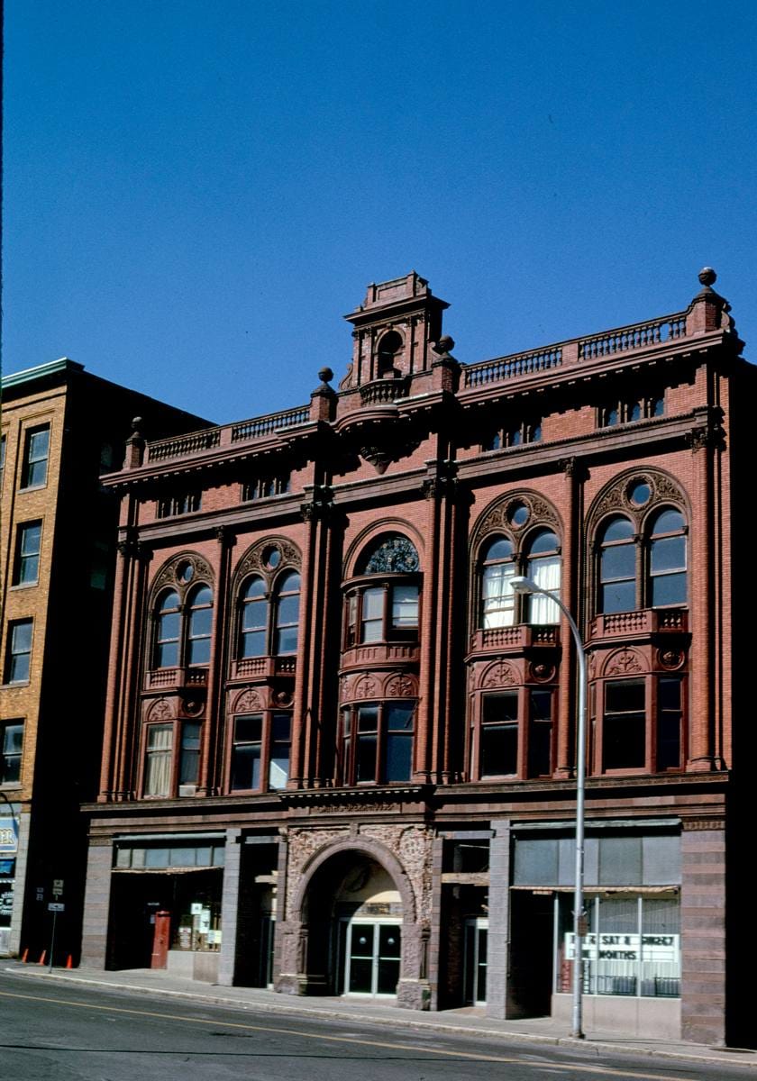 Historic Photo : 1995 Smith's Opera House, angle 1, Seneca Street, Geneva, New York | Margolies | Roadside America Collection | Vintage Wall Art :