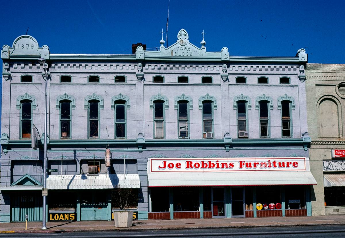 Historic Photo : 1980 Ford Block (1879), Broad Street, Rome, Georgia | Margolies | Roadside America Collection | Vintage Wall Art :