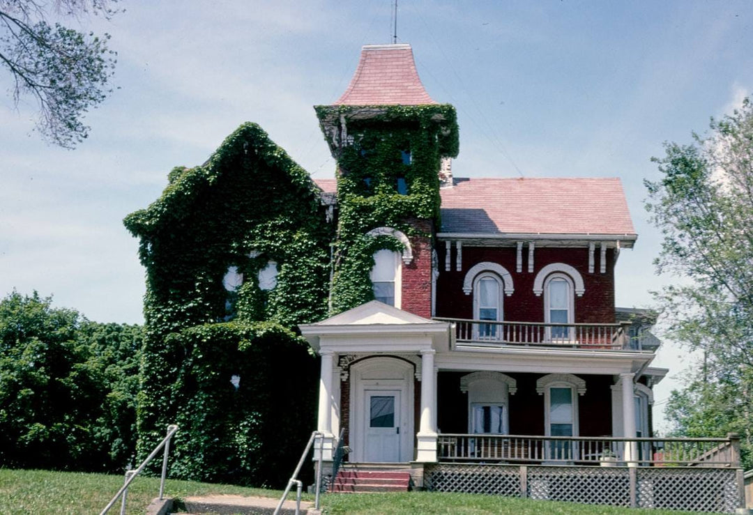 Historic Photo : 2003 Brooklyn Hotel, closed, Front Street, Brooklyn, Iowa | Margolies | Roadside America Collection | Vintage Wall Art :