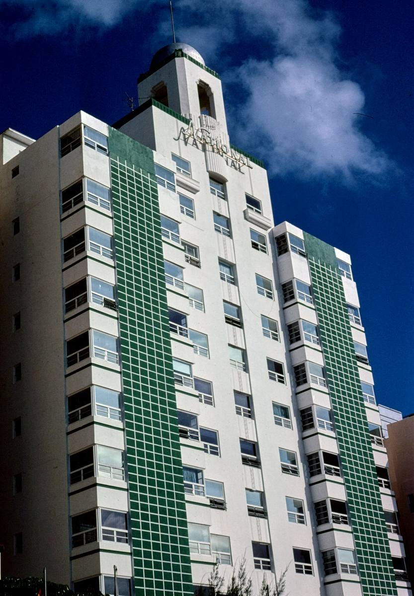 Historic Photo : 1980 National Hotel, Miami Beach, Florida | Margolies | Roadside America Collection | Vintage Wall Art :