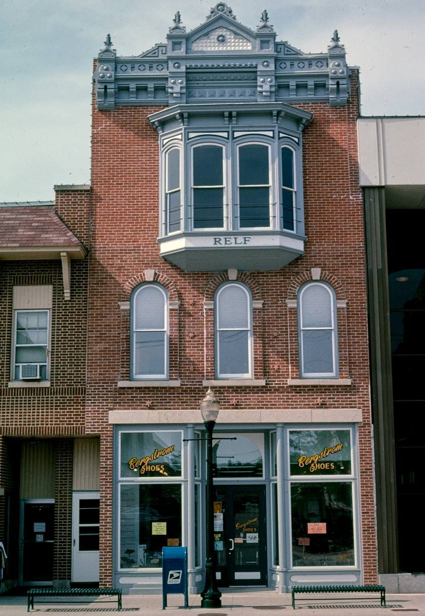 Historic Photo : 2003 Relf Building (1901), Water Street, Decorah, Iowa | Margolies | Roadside America Collection | Vintage Wall Art :