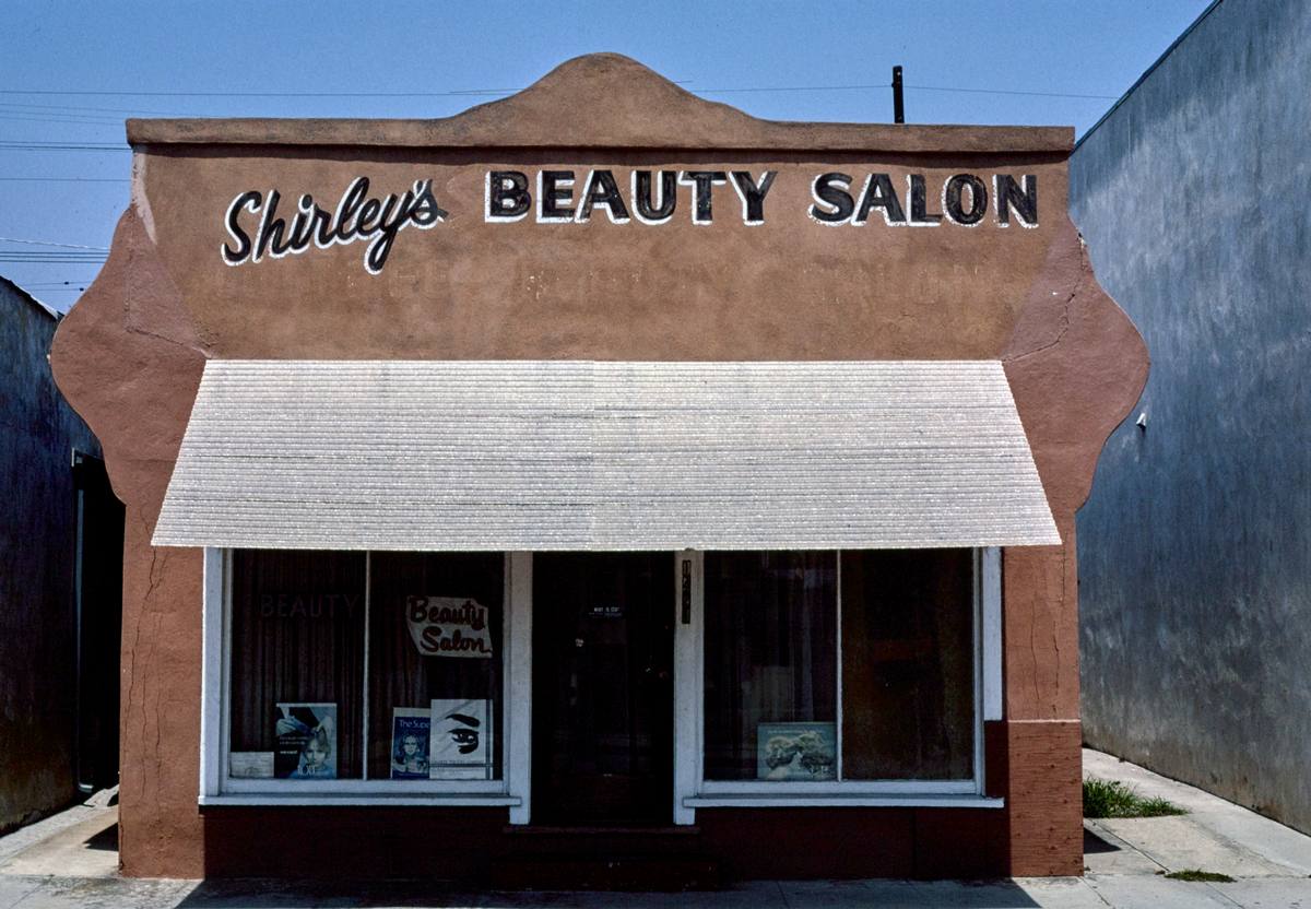 Historic Photo : 1981 Shirley's Beauty Salon, 1421 Washington Boulevard, Venice, California | Margolies | Roadside America Collection | Vintage Wall Art :
