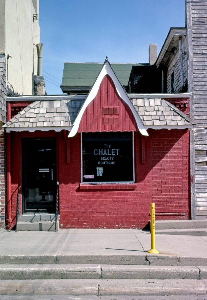 Historic Photo : 1980 Chalet Beauty Boutique, E. 6th Street, York, Nebraska | Margolies | Roadside America Collection | Vintage Wall Art :