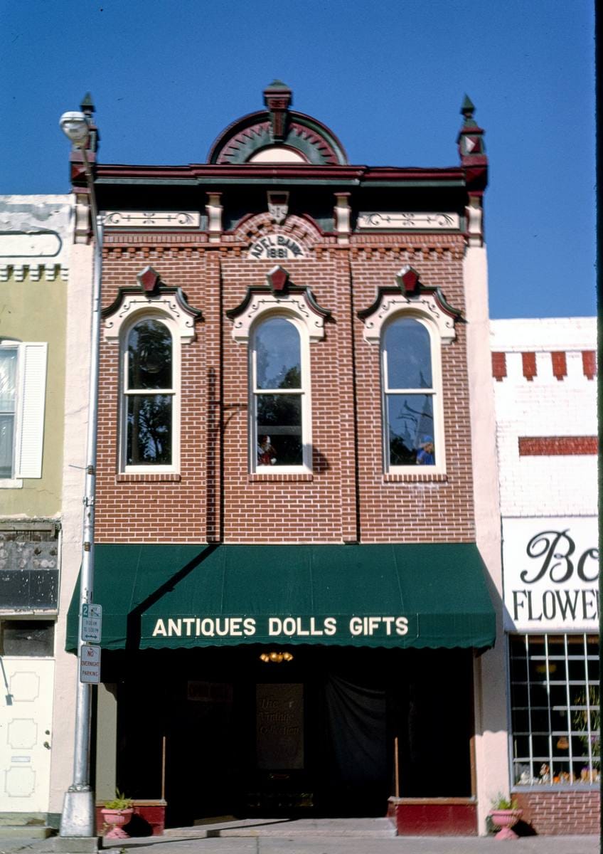 Historic Photo : 1993 Adel Bank, 9th Street, Adel, Iowa | Margolies | Roadside America Collection | Vintage Wall Art :