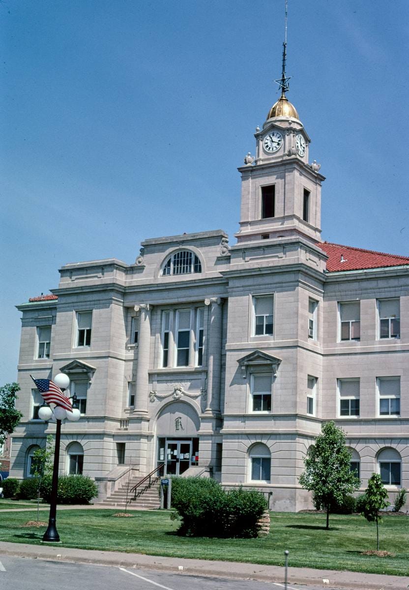 Historic Photo : 2003 Keokuk County Courthouse, Sigourney, Iowa | Margolies | Roadside America Collection | Vintage Wall Art :