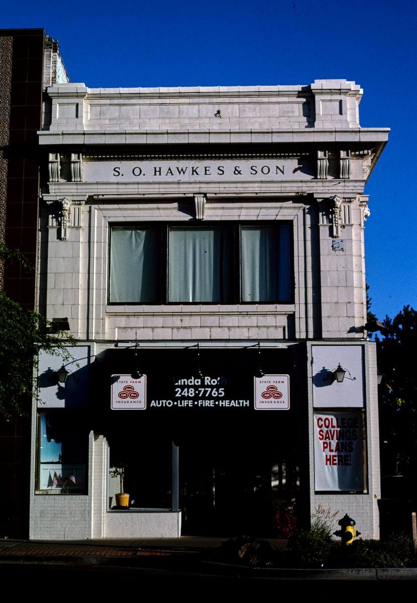 Historic Photo : 2003 S.O. Hawkes & Son Building, Yakima Avenue, Yakima, Washington | Margolies | Roadside America Collection | Vintage Wall Art :