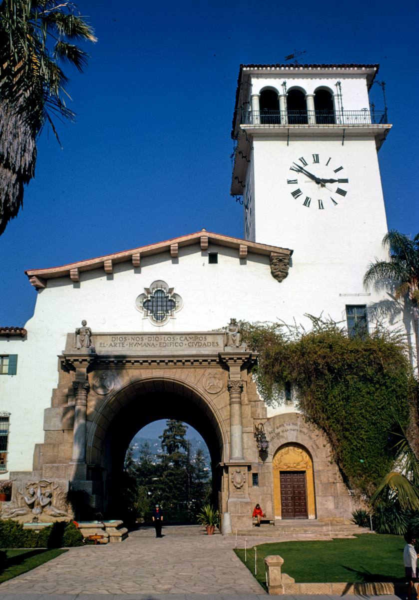 Historic Photo : 1976 Municipal Building, Santa Barbara, California | Margolies | Roadside America Collection | Vintage Wall Art :
