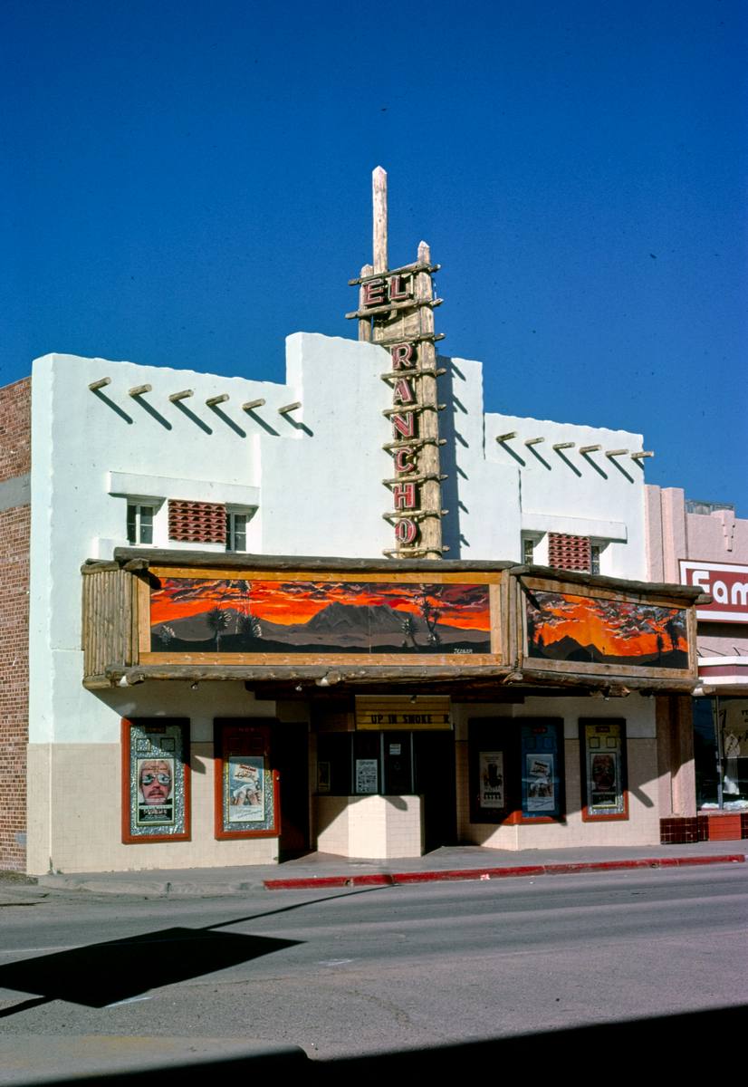 Historic Photo : 1979 El Rancho Theater, Pine Street, Deming, New Mexico | Margolies | Roadside America Collection | Vintage Wall Art :