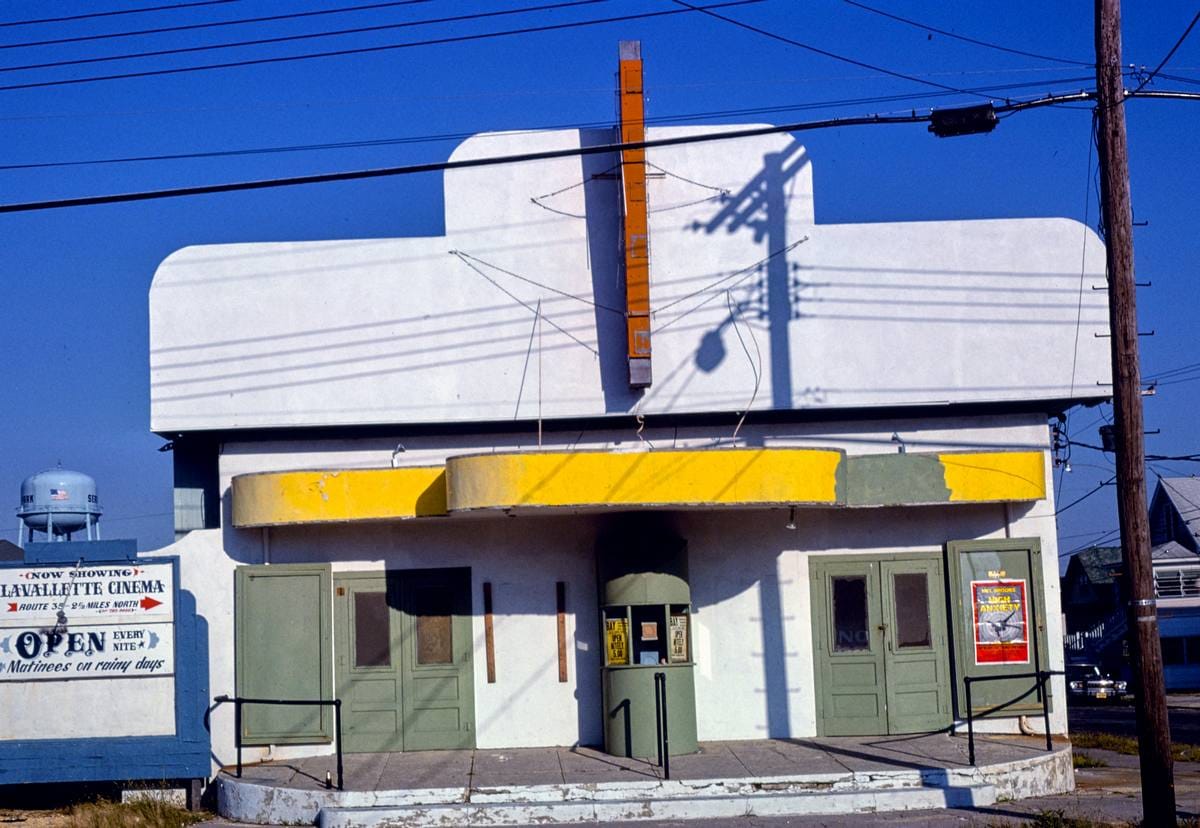 Historic Photo : 1978 Colonial Theater, angle 1, Seaside Heights, New Jersey | Margolies | Roadside America Collection | Vintage Wall Art :