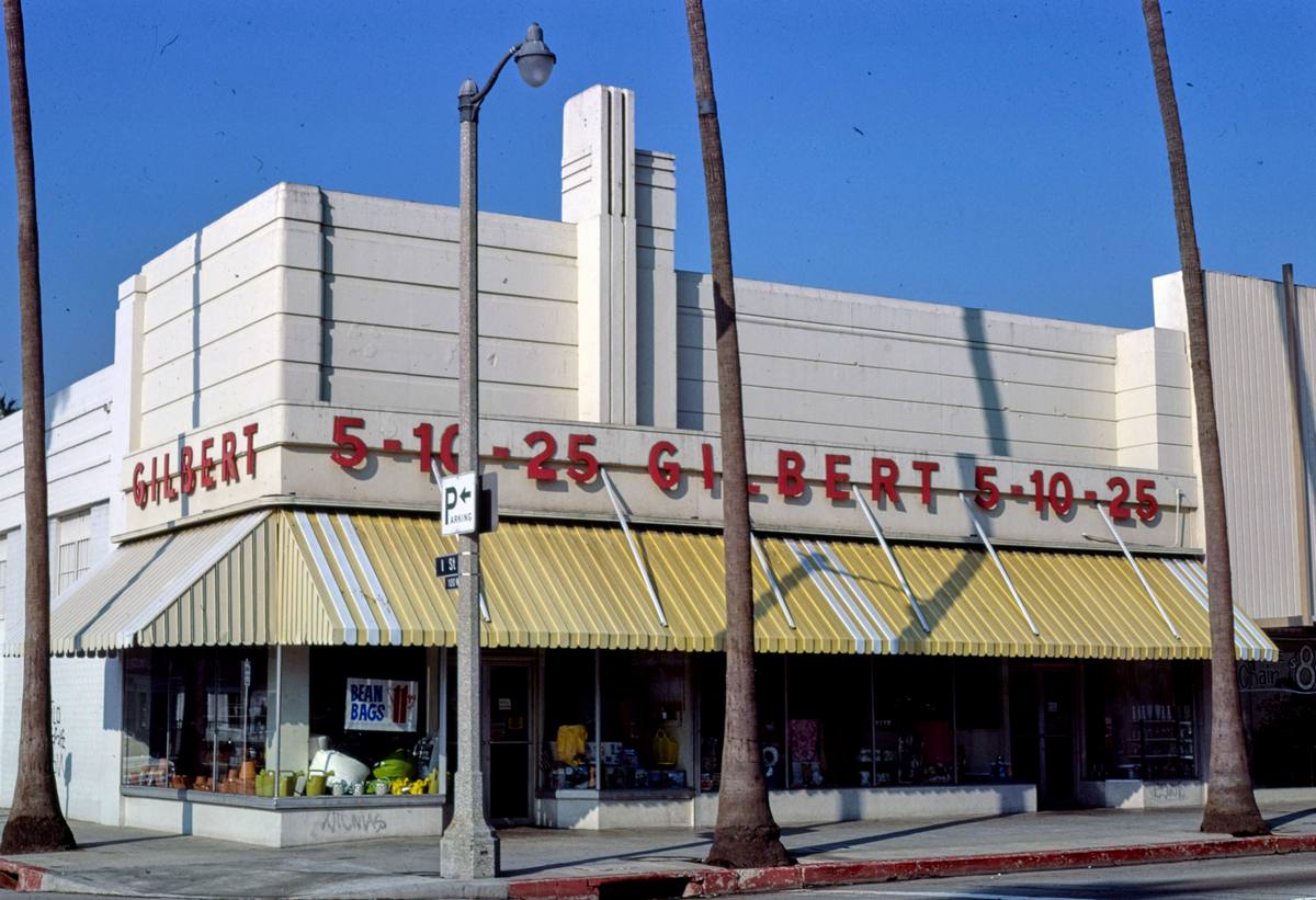 Historic Photo : 1977 Gilbert 5 10 25, 1st & Avalon Boulevard, Wilmington, California | Margolies | Roadside America Collection | Vintage Wall Art :