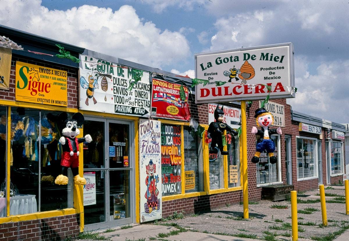 Historic Photo : 2004 Dulceria, angle 1, Federal Boulevard, Denver, Colorado | Margolies | Roadside America Collection | Vintage Wall Art :