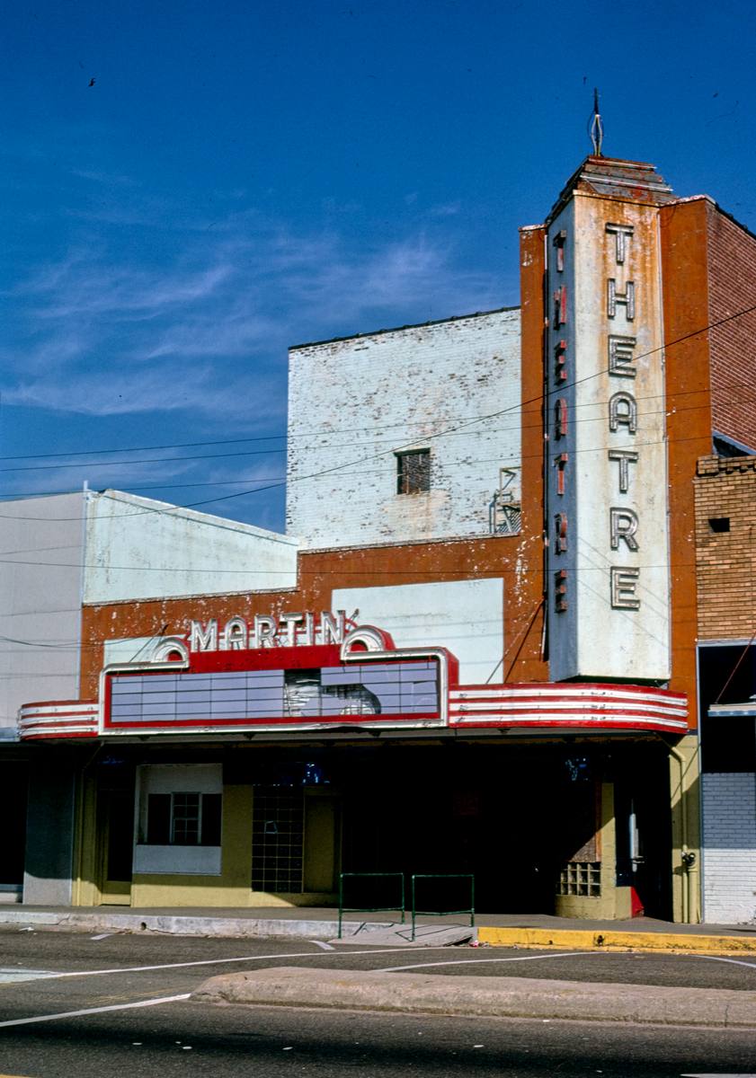 Historic Photo : 1984 Martin Theater, Main Street, Roanoke, Alabama | Margolies | Roadside America Collection | Vintage Wall Art :