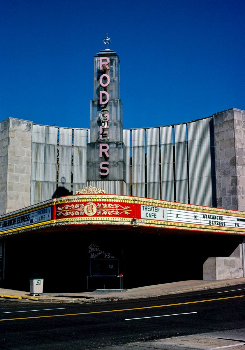 Historic Photo : 1979 Rodgers Theater, Pine Street, Poplar Bluff, Missouri | Margolies | Roadside America Collection | Vintage Wall Art :