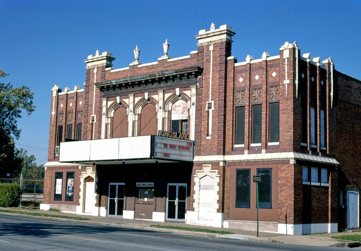 Historic Photo : 1988 Kingsland Theater, Gravois Avenue, Saint Louis, Missouri | Margolies | Roadside America Collection | Vintage Wall Art :
