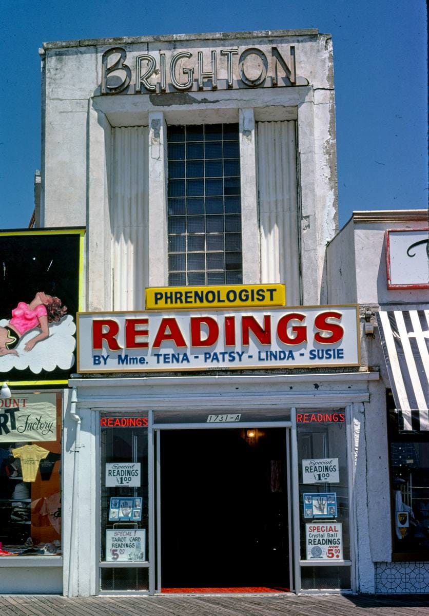 Historic Photo : 1978 Brighton Theater, The Boardwalk, Atlantic City, New Jersey | Margolies | Roadside America Collection | Vintage Wall Art :