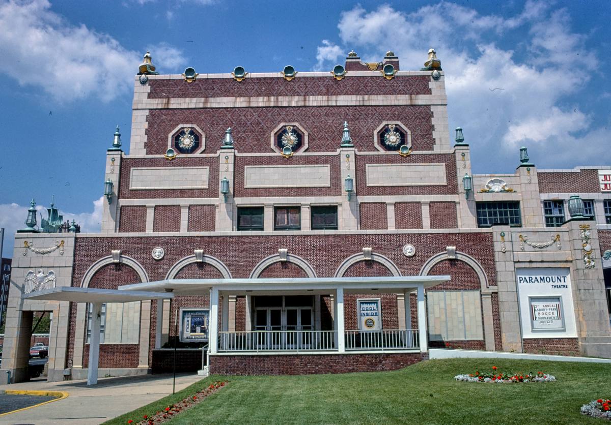 Historic Photo : 1978 Paramount Theater, Convention Hall, horizontal side, Asbury Park, New Jersey | Margolies | Roadside America Collection | Vintage Wall Art :