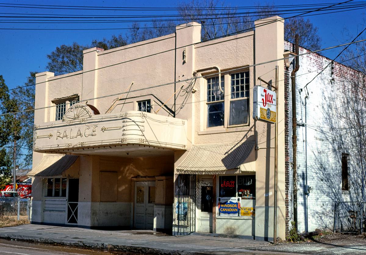 Historic Photo : 1979 Palace Theater, other side angle, Enterprise Boulevard, Lake Charles, Louisiana | Margolies | Roadside America Collection | Vintage Wall Art :