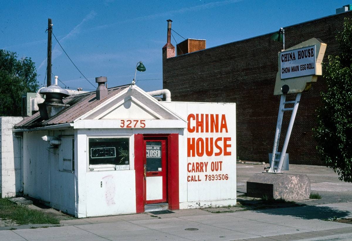 Historic Photo : 2004 China House Carry Out, angle 2, South Broadway, Englewood, Colorado | Margolies | Roadside America Collection | Vintage Wall Art :