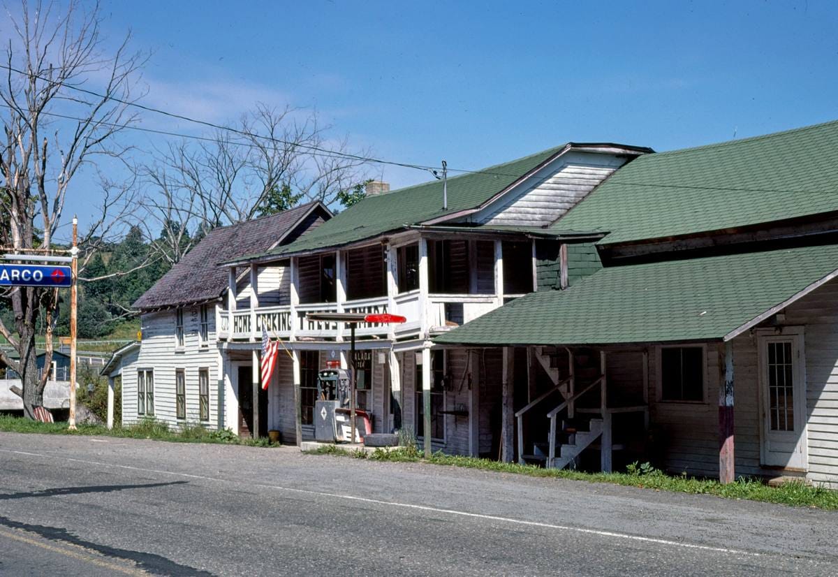 Historic Photo : 1977 LJC's Home Cooking, angle 1, Old Route 17, McClure, New York | Margolies | Roadside America Collection | Vintage Wall Art :