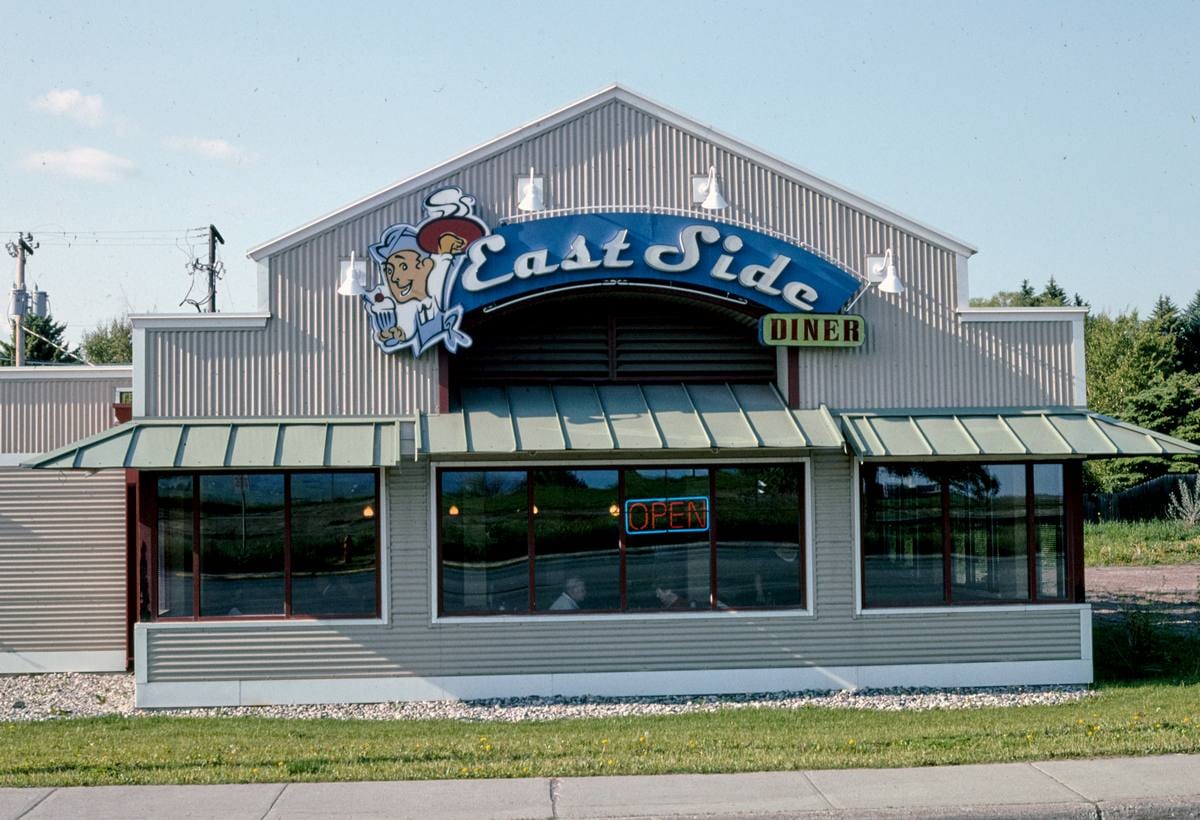 Historic Photo : 2004 East Side Diner, E. Main Street, Bozeman, Montana | Margolies | Roadside America Collection | Vintage Wall Art :