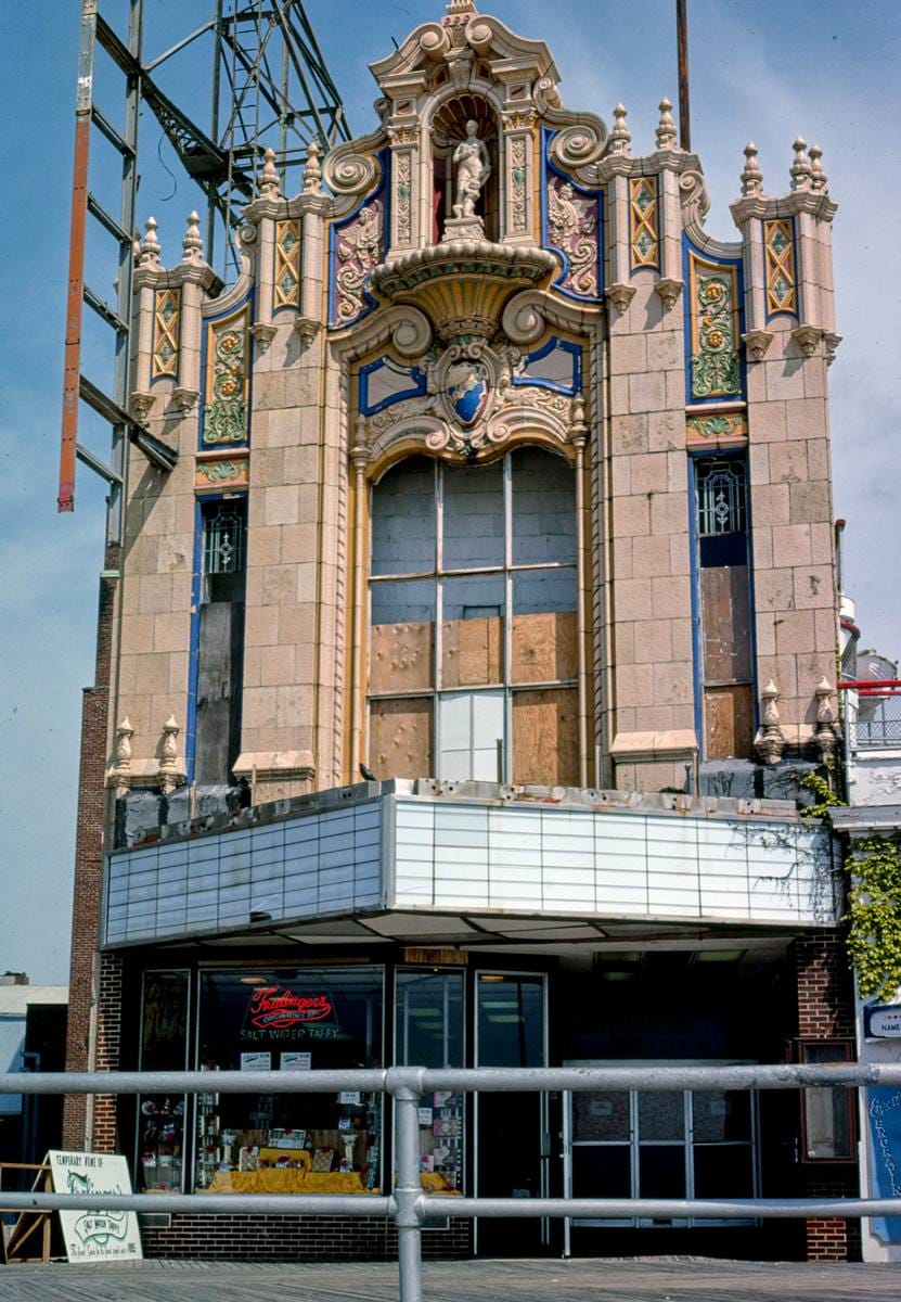 Historic Photo : 1978 Warner Theater, 2015 Boardwalk, Atlantic City, New Jersey | Margolies | Roadside America Collection | Vintage Wall Art :