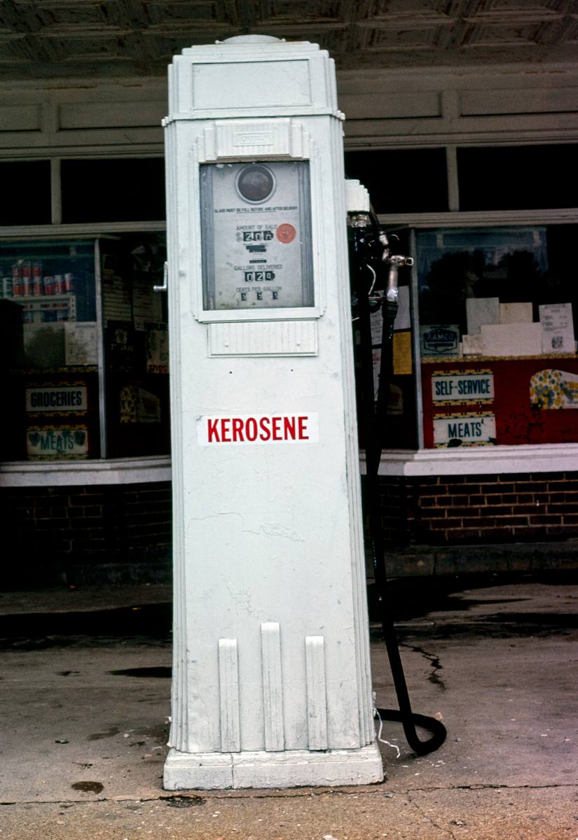 Historic Photo : 1979 Kerosene pump, Route 1, Ladysmith, Virginia | Margolies | Roadside America Collection | Vintage Wall Art :