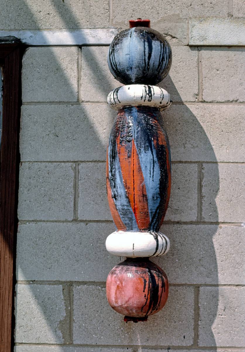 Historic Photo : 1982 Glenn's barber pole, 2nd Street, Vincennes, Indiana | Margolies | Roadside America Collection | Vintage Wall Art :