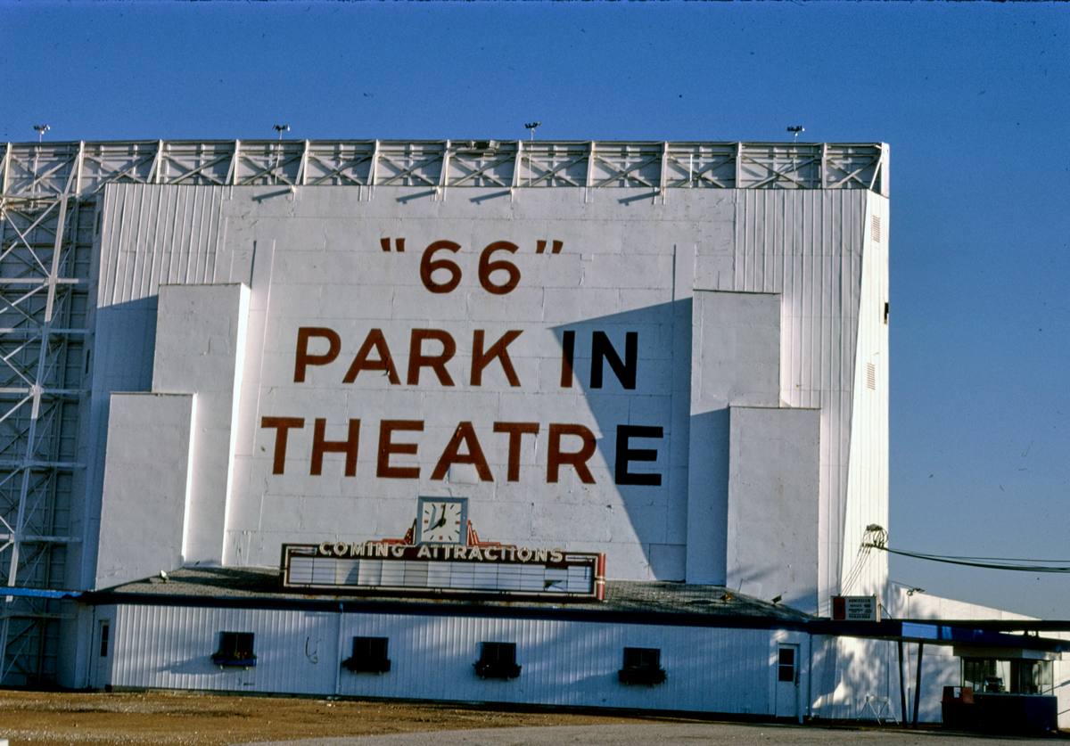 Historic Photo : 1988 66 Park-in Theater, Watson Road, Route 366, Crestwood, Missouri | Margolies | Roadside America Collection | Vintage Wall Art :